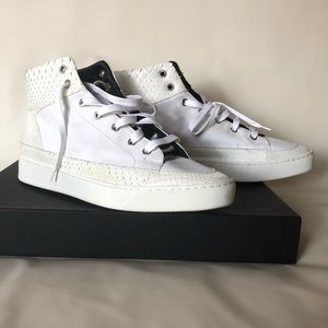 CALVIN KLEIN COLLECTION High Top Leather Sneakers